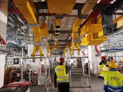 Busbar installation at ITER
