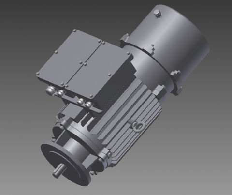Motor supplied within the contract [ITER] F4E-OPE-285 (2016) Supply of Slewing Motor for DCHLB TokamakAssembly Hall Cranes