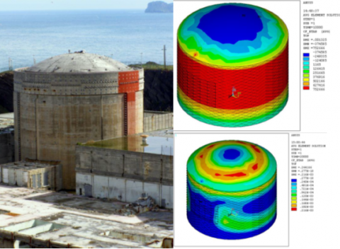 Reactor renewal inside an old prestressed NPP containment