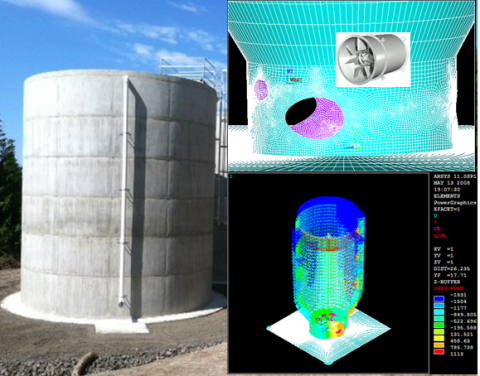 Reinforced concrete tank