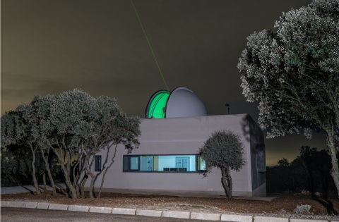 Laser telemetry station at the Yebes Observatory